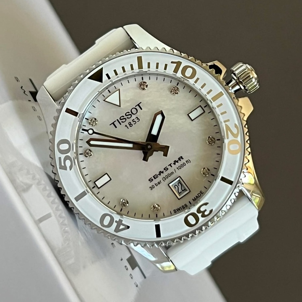 💰SOLD - T120.210.17.116.00 - Tissot Women’s Seastar 1000 36MM - Picture 11 of 13